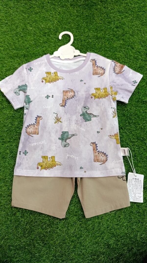 Floral Summer Baby Girl Set - Top & Shorts (White & YellowZ) (Copy) - Image 6