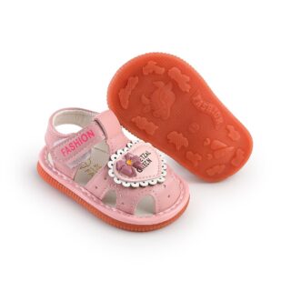 Adorable Pink Baby Girl Sandals – Soft Sole Prewalker Shoes